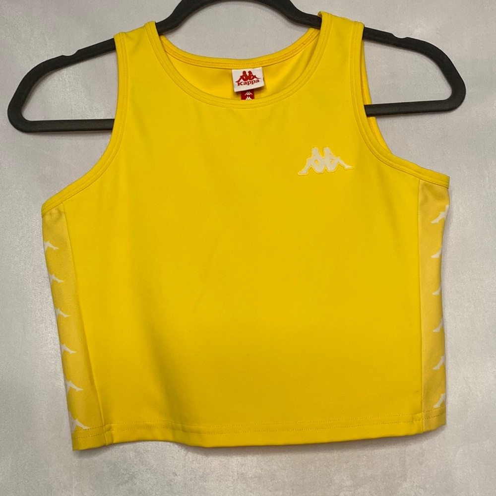 Yellow Kappa Crop-Top